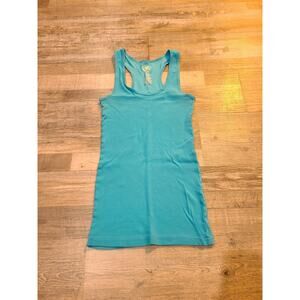 OP large juniors ribbed blue tank top